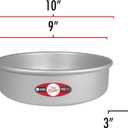 Fat Daddio's Anodized Aluminum Round Cake Pan, 9 x 3 Inch