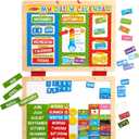 Melissa & Doug My First Daily Magnetic Calendar - Activities Calendar for Kids, Weather and Seasons Calendar for Preschoolers and Kids Ages 3+