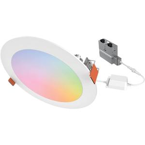 HLB6099WZRGBWMWR: HALO 6 Smart Wi-Fi Slim Canless LED Downlight Powered by WiZ Pro, Dimmable Full Color with Smart Home Integration