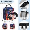Kids Lunch Box for School Insulated Football Lunch Bag With Adjustable Shoulder Strap Lunch Tote Bag For Kids Girls School Office Work