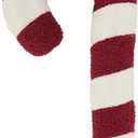 SARO LIFESTYLE Sweet Dreams Candy Cane Poly Filled Throw Pillow (9"x16")