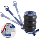 VEVOR Air Jack, 5 Ton/11000 lbs Triple Bag Air Jack, Airbag Jack with Six Steel Pipes, Lift up to 18.5 inch/470 mm, 3-5 s Fast Lifting Pneumatic Jack, with Adjustable Handle for Car, Garage, Repair