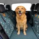 Dog Back Seat Cover with Hard Bottom – Waterproof Car & SUV Seat Protector, Rigid Support Platform with Soft Fleece Lining for Safe Pet Travel