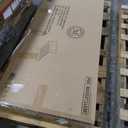 Martha Stewart Jett Platform Bed with Headboard, Fabric Upholstered Inset Headboard and Base, Solid Wood Frame, No Box Spring Needed, Queen, Brown Gray/Gray