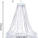 Solar Hanging Acrylic Crystal Chandelier Outdoor Garden Decorative Lights Powerful Lithium Battery 54 Warm LEDs Easy Hanging Waterproof Outdoor Lantern for Mom Garden Gazebo, Party, Wedding,Tree
