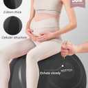 YOTTOY Anti-Burst Exercise Ball for Working Out, Yoga & Pregnancy, Extra Thick Workout Ball for Physical Therapy & Fitness, 26IN/58-65cm