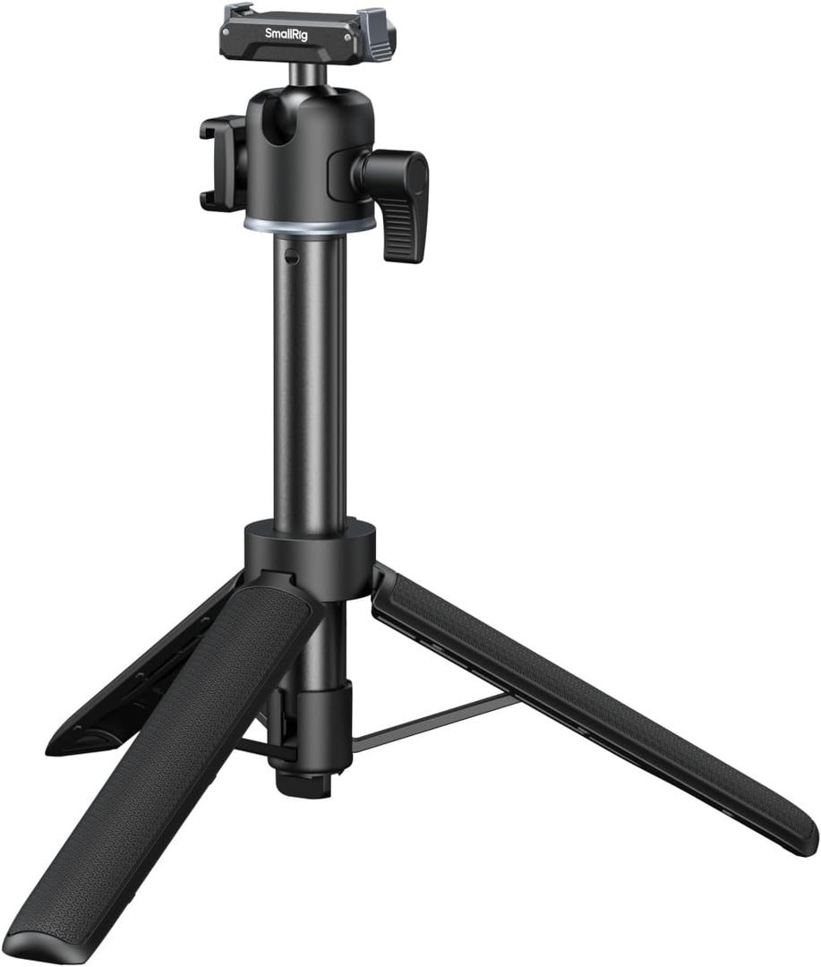 SmallRig Action Camera Selfie Stick Tripod, 7.8-21.6in Extendable, 360 Ball Head, Cold Shoe Mount, Quick Release Adapter for DJI Action 5 Pro/4, 1/4-20" Screw for Hero 13/12/11, Webcam - 5435