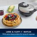 Oster Nonstick Belgian Waffle Maker, Nonstick Ceramic Waffle Iron