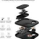 Belkin 3-in-1 MagSafe-Compatible iPhone Charger - Foldable Magnetic Qi2 Certified, MagSafe Charging Station for Phone, Apple Watch, AirPods - Wireless for Multiple Devices (Black)