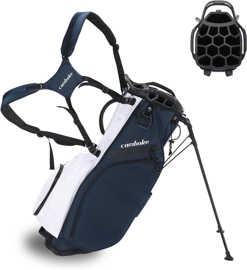 15-Way Golf Stand Bag, Lightweight & Full-Length Dividers,Rain Hood