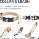 PUPTECK Adjustable Dog Harness Collar and Leash Set Step in No Pull Pet Harness for Small Dogs Puppy and Cats Outdoor Walking Running, Soft Mesh Padded Reflective Vest Harnesses, Beige S