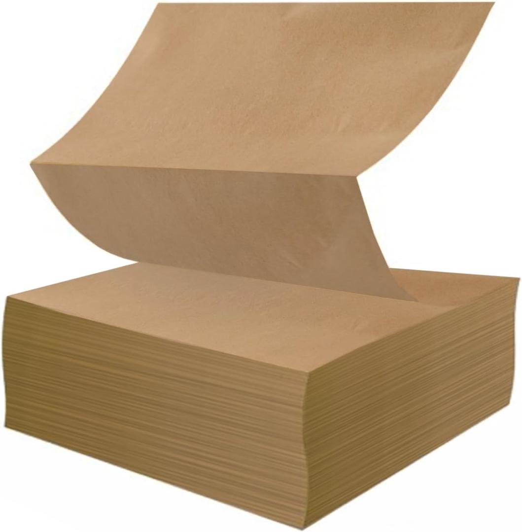 Brown Packing Paper Sheets for Moving & Shipping - 1500 Count (1375 Feet) - 14.5" x 11" Sheet Size - Sustainable Void Fill Packaging Made in the USA - Kraft Paper Thickness (00919)