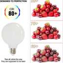 E26 9W Light Bulbs G25/G80 LED Globe Light Bulb Non-dimmable 3000K Warm White Lights 800 Lumens 80 Watt Equivalent Vanity Light for Vanity Mirror Pendant Dressing Room Wall Sconces (3 Pack)