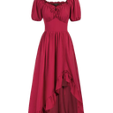Victorian Fairy Dress with Drawstring and Pockets, Small