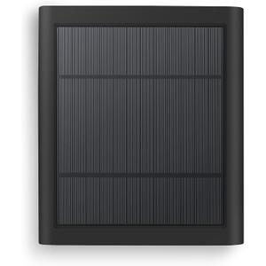 Solar Panel for Ring Camera, 4W Solar Charger Compatible with Ring Spotlight &Stick Up Outdoor Cam Battery, 10FT/3M Long Cable with USB-C to Ring Barrel Plug Adapter, Black (1pc, Black)