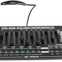 DMX512 DJ Controller 384CH DMX Cotroller Use for Program Editing of Bar Club Live Lights Show Support 30 Banks 8 Scenes 24 Fixtures Stage Lighting Console