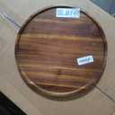 PINXIURY 15.7 Inch Round Wooden Decorative Serving Tray for Coffee Table and Home Decor, Round Wood Tray for Table Centerpiece, Small Candle Tray, Acacia, Appetizer Charcuterie Board
