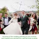 Dansydaisy Wedding Favors for Guest Umbrella Gifts Bulk 52 Inch Large Dome Rain Windproof Stick Umbrellas with Thank You Tags and Rope Guest Souvenirs for Wedding Party Bridal Favors