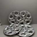 17" Hubcaps Wheel Covers for 2010-2012 Ford Fusion, ABS Hubcap Replacement for 10-12 Fusion Set of 4, 17 inch Sliver