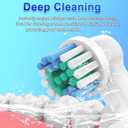 Replacement Toothbrush Heads Compatible with Oral B Braun,8 Pack Professional Electric Brush Heads for Oral B Replacement Heads Refill Pro 500/1000/1500/3000/3757/5000/7000/7500/8000 (White)