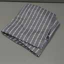 YnM Cotton Duvet Cover for Weighted Blankets (Blue White, 48''x72'')