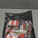 Men's Straight Slim Fit Plaid Printed Jeans Skinny Denim Pants,845 Black&Plaid, Size 30