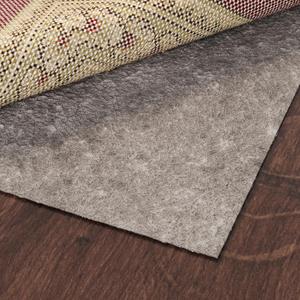 Ottomanson 3' x 10' Non-Slip Rug Pad Gripper 1/4 Inch Thick Dual Surface Felt + Rubber Gripper - Safe for All Floors, Brown