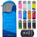 PTEROMY Sleeping Bags for Adults, Lightweight and Machine Washable, Water Resistant Backpacking Camping Sleeping Bag for Warm Cold Weather, Camping Essentials for Hiking TravelOverall Pick