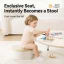 Toddler Toilet Potty Chair for Toddlers 1-7, Kids Potty Training Seat, 3-in-1 Potty Chair for kids Portable Removable Seat with Sturdy Step Stool, Standalone Potty Chair for Toddlers