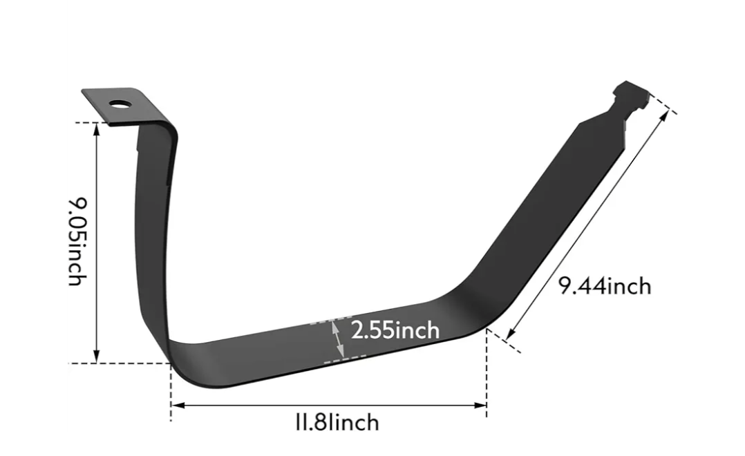 Fuel Tank Strap Compatible with Chevrolet GMC Black More Detail Models Refer to Description