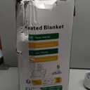 DANENOSA Electric Heated Blanket Queen Size 84''x90'' Soft Flannel & Sherpa Electric Blanket with 10 Heating Levels, Automatically Shut Down After 8h with Overheat Protection Machine Washable