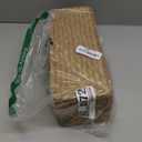 DECRAFTS Seagrass Storage Basket with Lid Rectangular Small Woven Shelf Baskets with Sections for Organize Snack Toys Tampon (Natural 3 Sections)