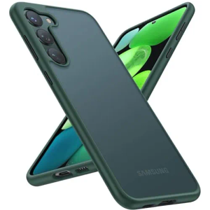 TORRAS Shockproof Samsung Galaxy S23 Case, Military Grade Drop Tested, Translucent Matte, Slim Protective Guardian Series, Green