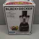 BLACK+DECKER FP1600B 8-Cup Food Processor with Stainless Steel Blade, Black