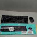 Logitech MK270 Wireless Keyboard and Mouse Combo for Windows, 2.4 GHz, 8 Multimedia Keys, PC, Laptop, Wireless Keyboard Compact Mouse Combo - Black (1 Pack)