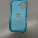 Jiunai for iPhone 16 Case Heavy Duty Rugged Drop Protection Screenless Dual Layer Shockproof Bumper Dust Proof Matte Hybrid Cell Phone Cover Case for iPhone 16 6.1'' 2024 Men Women Teen - Teal