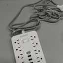 Surge Protector Power Strip, 10 Ft Extension Cord with PD 30W USB C Port, 8 AC Outlets and 3 USB A Ports for Home, Office, Dorm Essentials, 1700 Joules, White