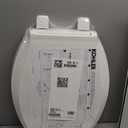 KOHLER 4636-RL-0 Cachet ReadyLatch Elongated Slow Close Toilet Seat, Soft Close Toilet Seat Quiet Lid, Contoured Grip-Tight Bumpers Installation Hardware, Apartment Essentials, White