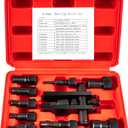 10-Piece Motorcycle Bearing Puller, Blind Hole Inner Bearing Puller Tool Kit, 8-25MM Wheel Bearing Removal Tool Set