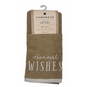 Home Wear Hand Towels Set Of 2 15x25