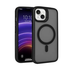 SUCGLES for iPhone 15 Case with MagSafe [Ultra Strong Magnetic] [12FT Military Drop Protection] [Shockproof Bumper] Slim Thin Mag Safe Promax Phone Cover for Apple 15 (Black)