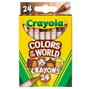 Crayola Crayons 18Count, Colors of The World, Skin Tone Crayons, 18 Crayon Colors