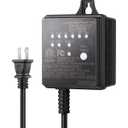 DEWENWILS 30W Outdoor Low Voltage Transformer with Timer and Photocell Light Sensor, 12V DC, ETL Listed