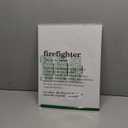 LEXSIVO Firefighter Definition Print Canvas Wall Art Office Decor Modern Fire Fighter Painting 12x15 Canvas Poster Framed Ready to Hang Dictionary Artwork Firefighter Gifts