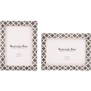 Handicrafts Home 5x7 Picture Frames Pack of 2  Casablanca Collection Handcrafted Photo Frames, Perfect for Wall & Tabletop Display, Ideal Home Decor Gift (Fumar)