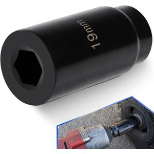 For Honda 19mm Crank Bolt Socket 77080 Harmonic Balancer Socket Tool, 3 Times Momentum Power of Standard Impact Socket