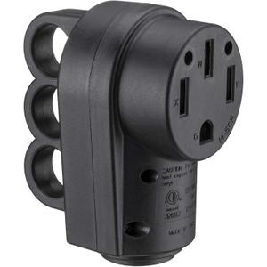 Miady 50AMP RV Replacement Female Plug with Easy Unplug Design, ETL Certified