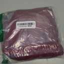 Micoson Womens Short Sleeve Polo T Shirts V Neck Casual Collared Tops Puff Sleeve Work Tunic Blouses (Medium, Burgundy)