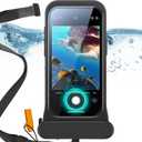 ESR Waterproof Phone Pouch for iPhone 13 Pro / 14 Pro / 15 Pro, Underwater Touch Sensitivity, IPX8 Floating Waterproof Cellphone Case with Lanyard, Dry Bag for Snorkeling, Black