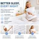 Westmonth Mattress Pad, Premium Quilted 1000gsm Luxury Extra Thick Mattress Topper, Store Mattress Topper, Deep Pocket Pillow Top, Breathable & Fluffy Soft for Queen, King&Cal King Size (White, Queen)